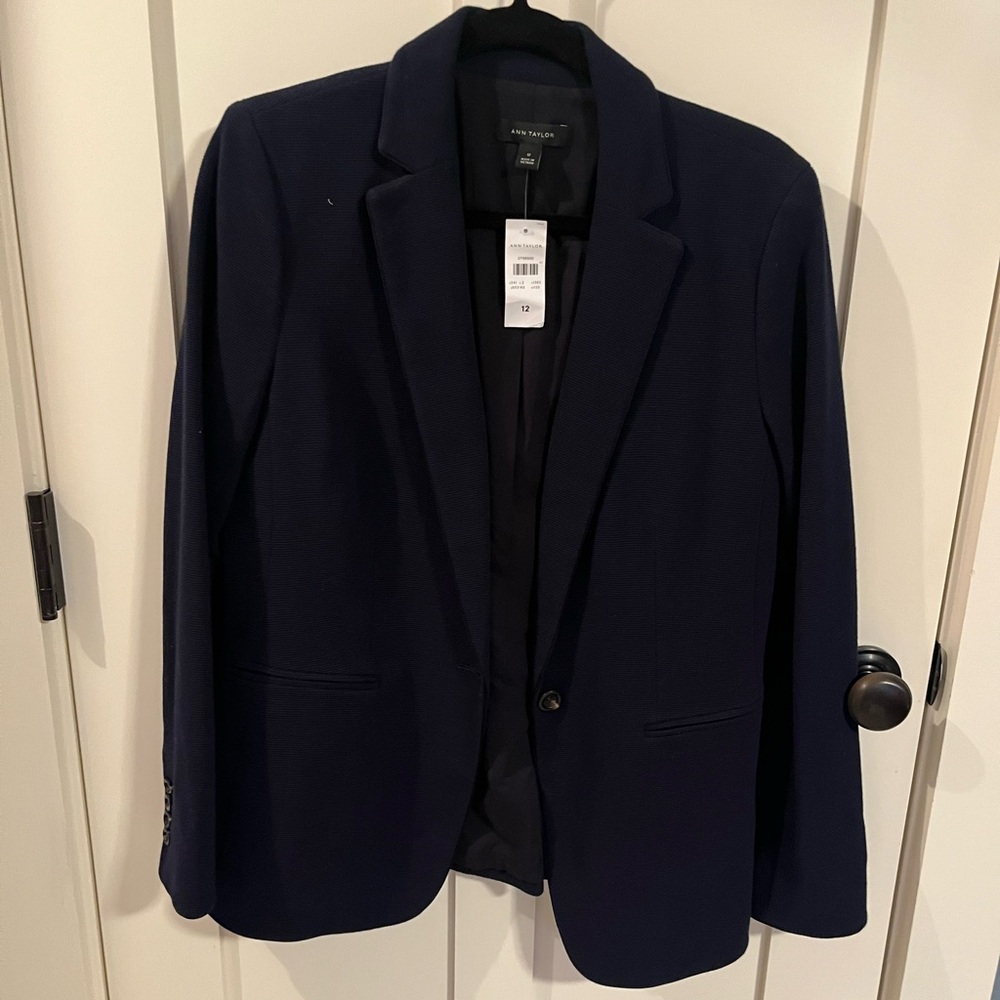 Ann Taylor Navy Blazer size 12